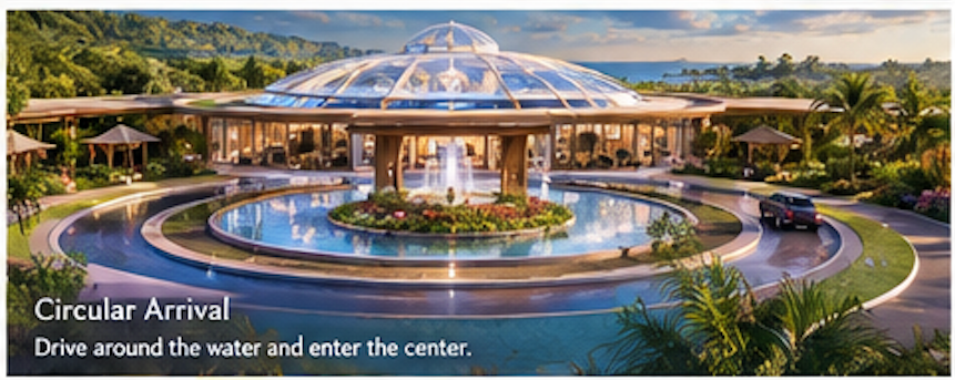 Circular Arrival fountain
